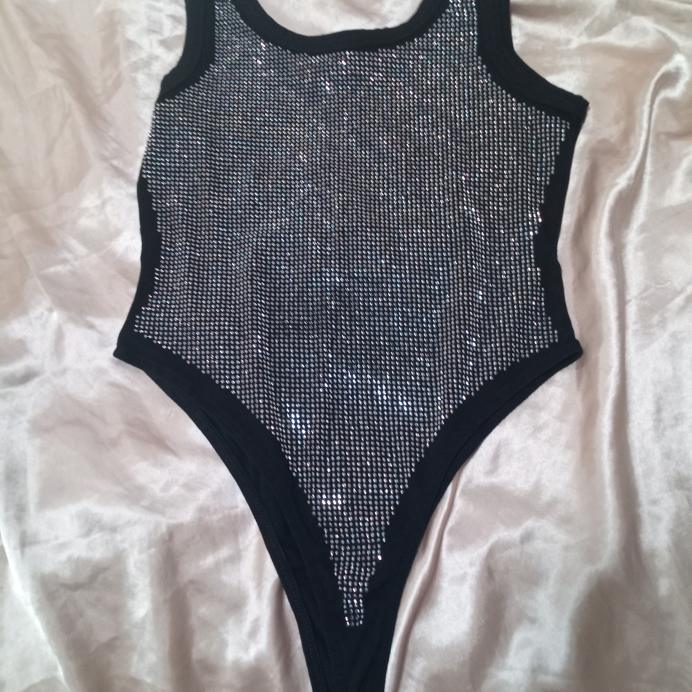Sparkling Black Tank Top